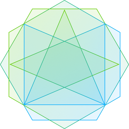 Abstract shape for entimo events participation archive