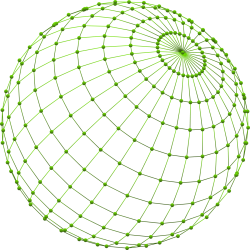 Global R and SAS library implementation and clinical study programming services visualized by a green digital wireframe globe.