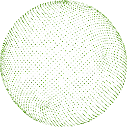 Software extension services, system integration, and legacy data migration visualized by a green digital particle globe
